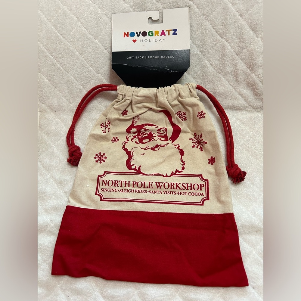 Novogratz Holiday North Pole Workshop Sack NWT